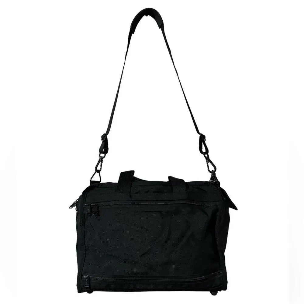 TUMI USA ALPHA BLACK BALLISTIC NYLON VINTAGE MESSENGER BRIEFCASE BAG